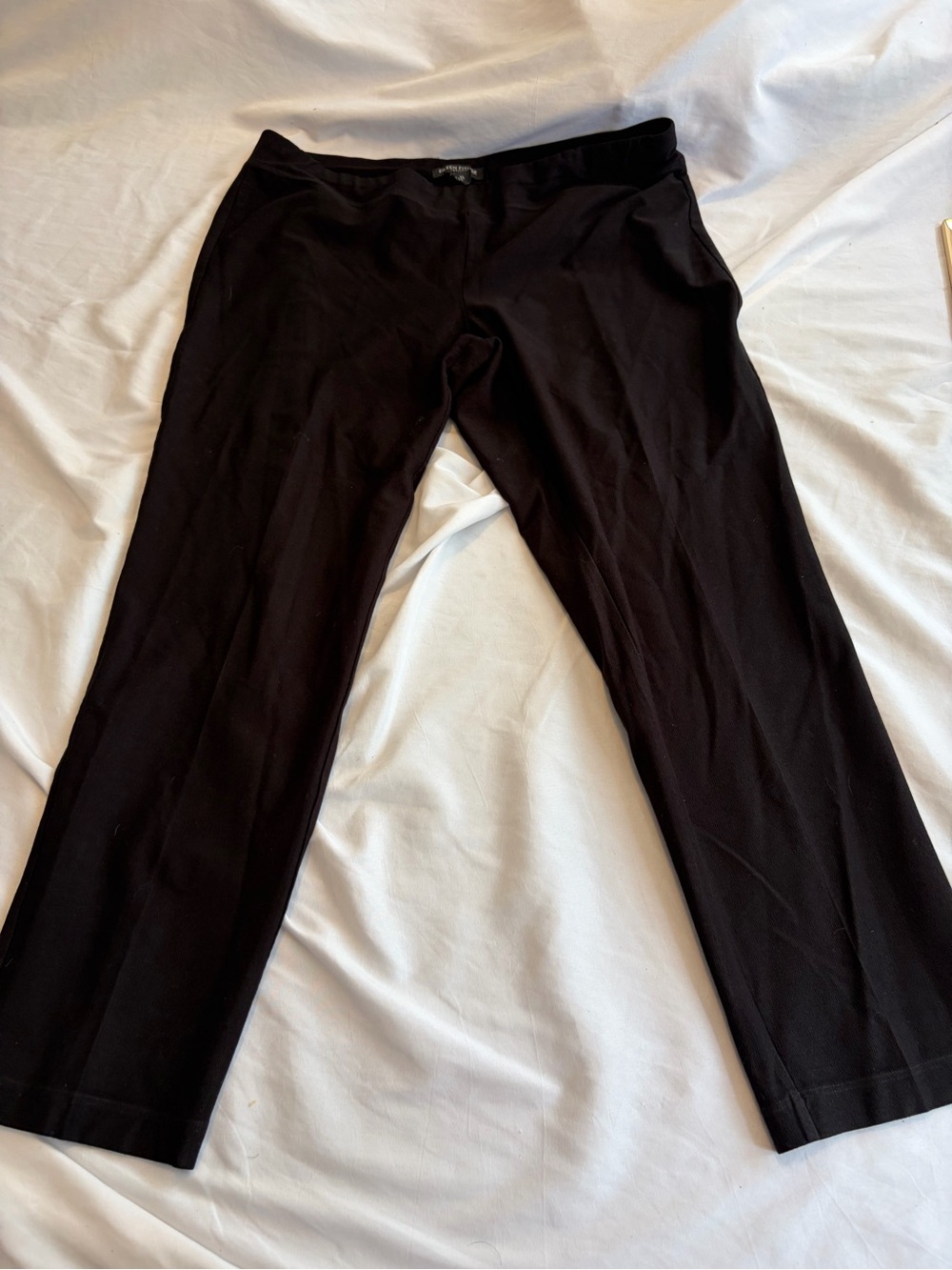 Eileen Fisher Black Stretch Dress Pants - Straight Leg Size PM